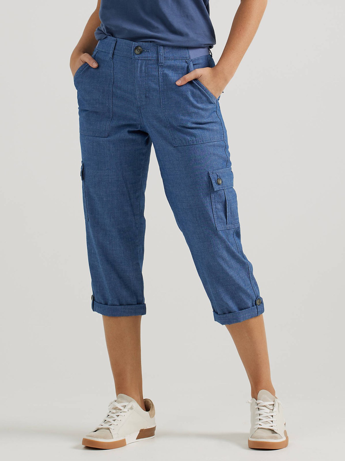 Women's Ultra Lux Comfort with Flex-to-Go Relaxed Fit Cargo Capri - view 2