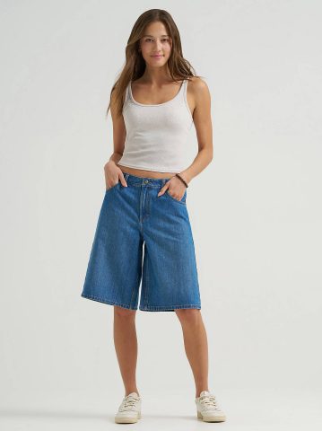 Women's Long Denim Short