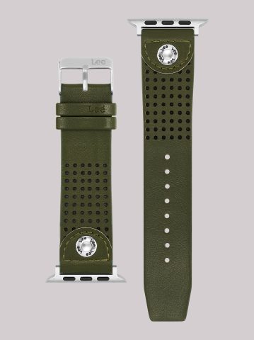 Perforated Vegan Leather Universal Watchband
