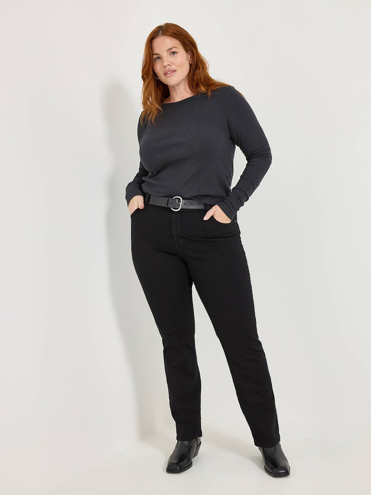 Women’s Stretch Relaxed Fit Straight Leg Jean (Plus) - view 7