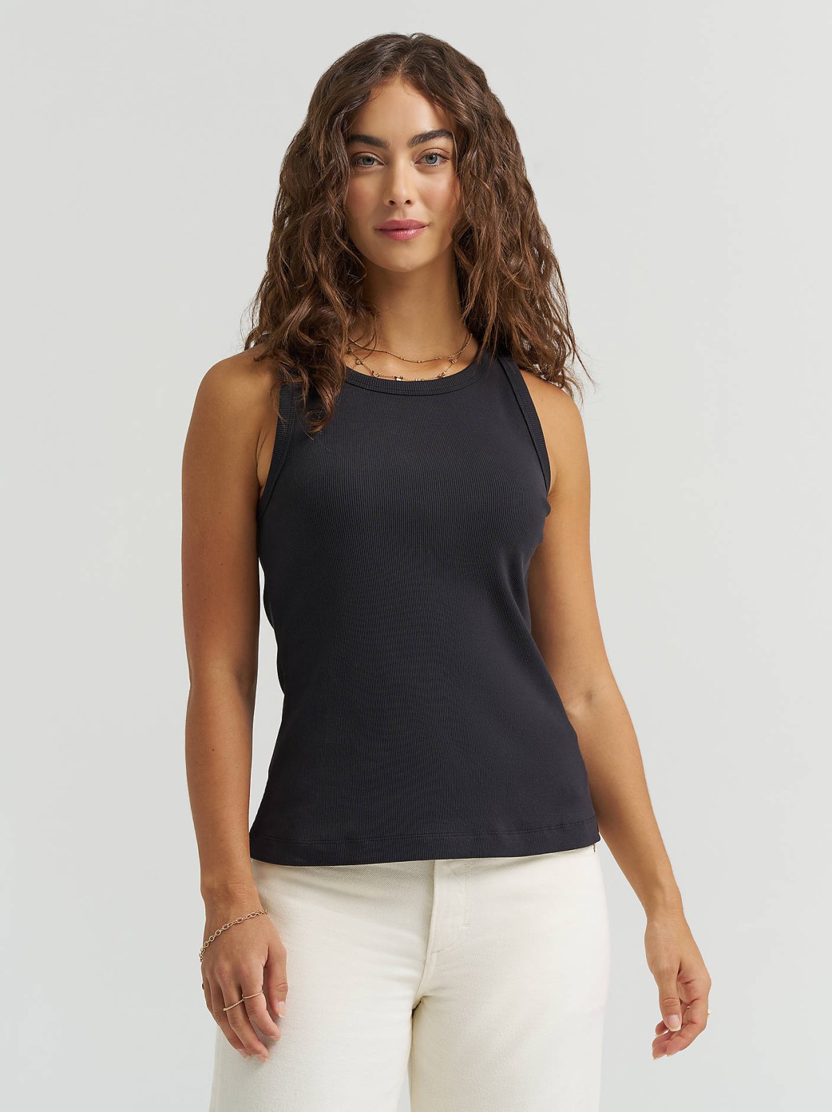 Women's Solid Ribbed Tank Top