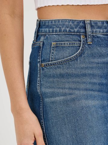 Women's Legendary Back Slit Denim Skirt