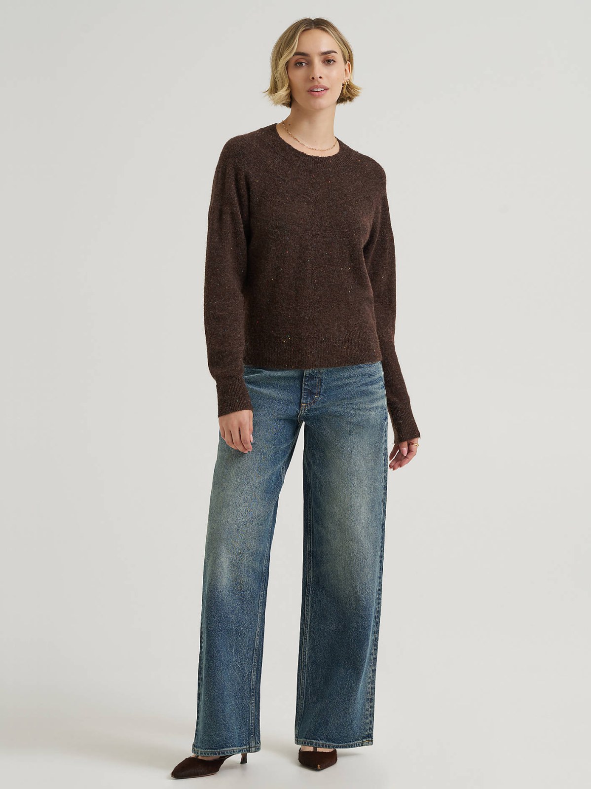 Women's Wool Blend Solid Sweater - view 4