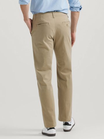Men's Extreme Motion Flat Front Khaki Pant