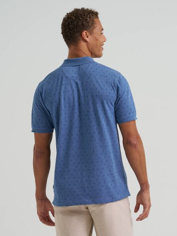 Men's Printed Pique Polo Shirt — alternate view