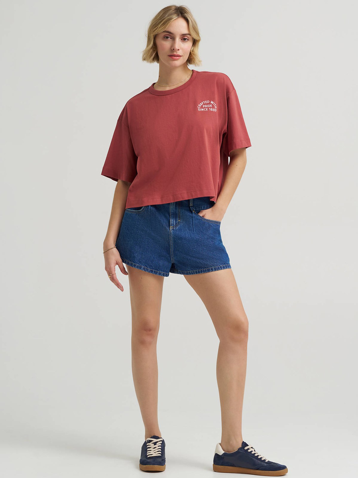 Women's Boxy Fit Crafted With Pride Graphic Tee - view 4