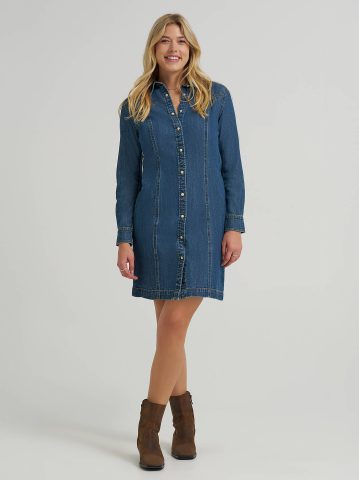 Women's Western Button Down Dress