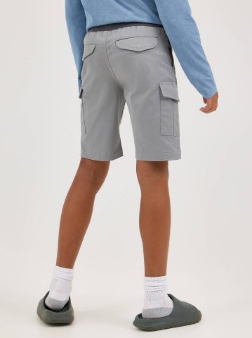 Boy's Rib Stretch Pull On Cargo Short