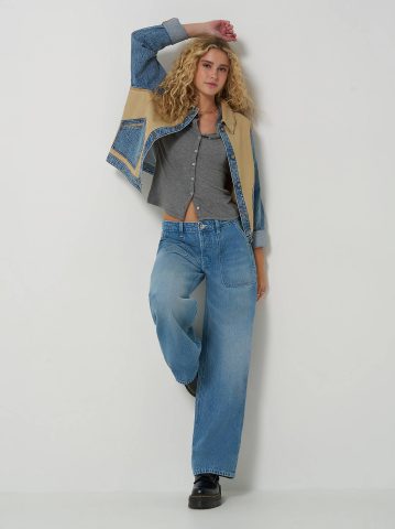 Women's Patch Pocket Slouch Jean