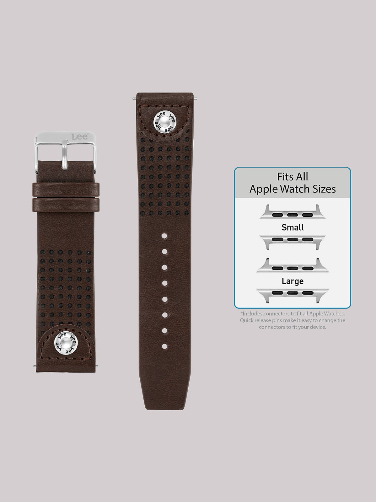 Perforated Vegan Leather Universal Watchband - view 5