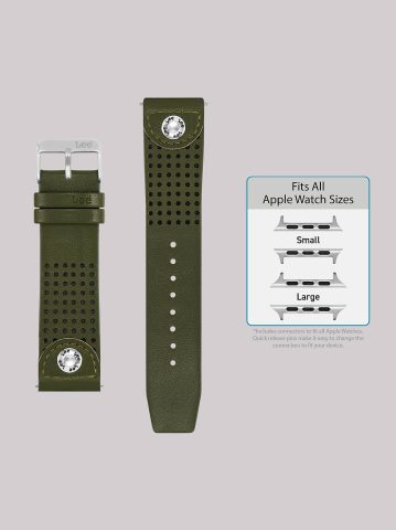 Perforated Vegan Leather Universal Watchband
