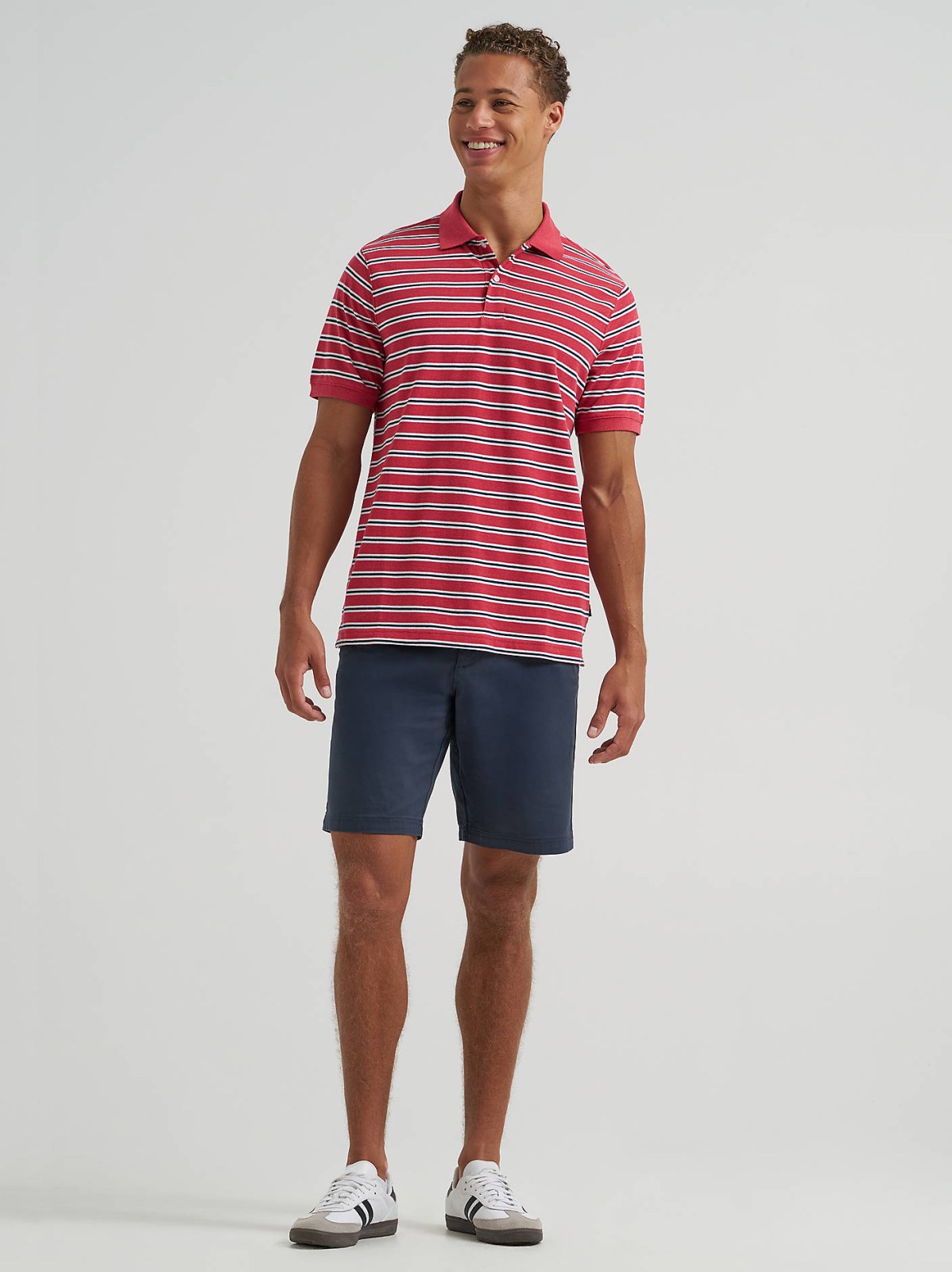 Men's Stripe Mini Pique Polo Shirt - view 4