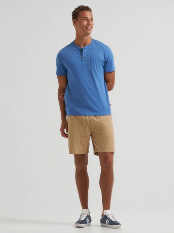 Men's Short Sleeve Jersey Henley