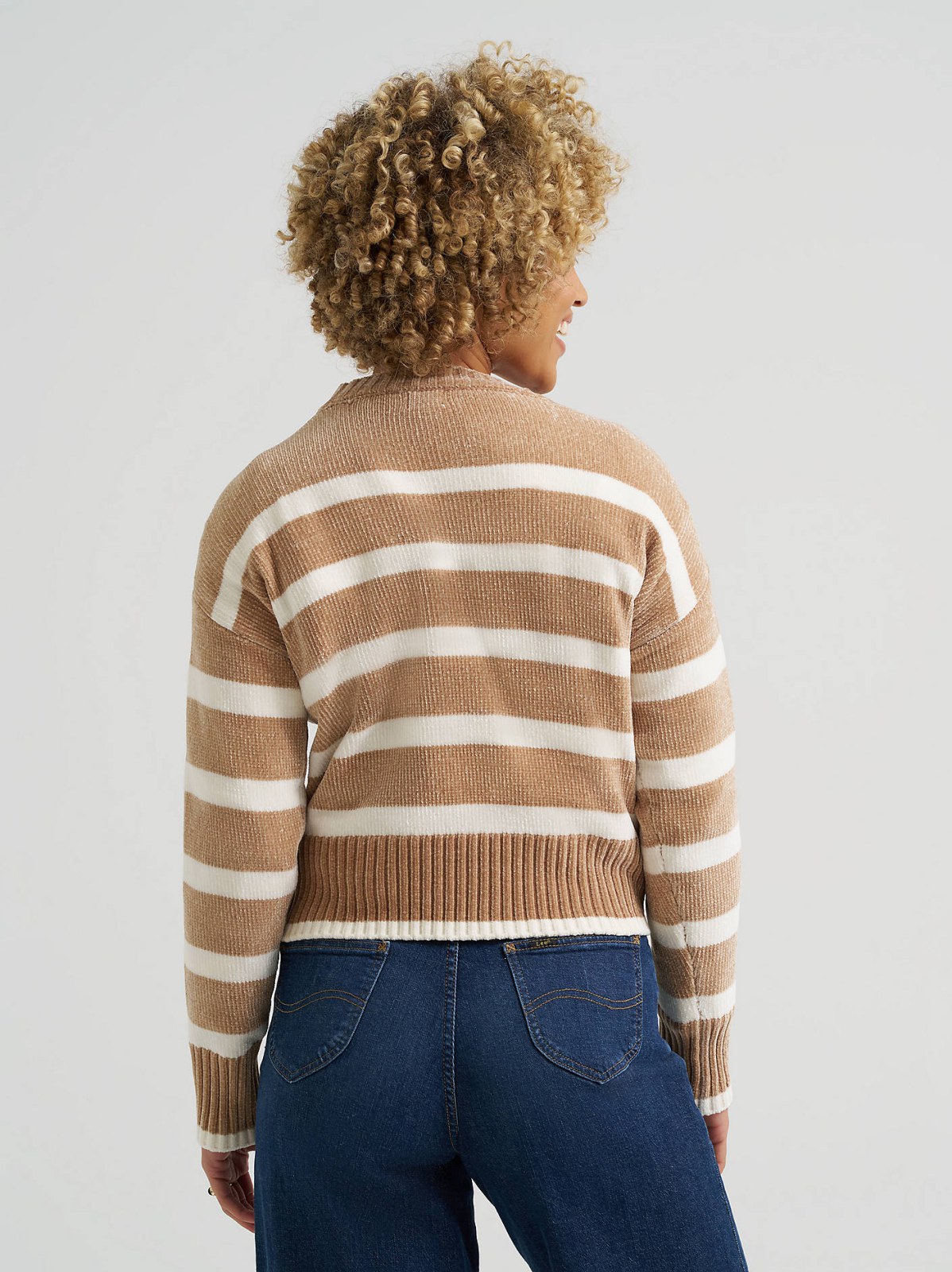 Women's Striped Chenille Sweater - view 2