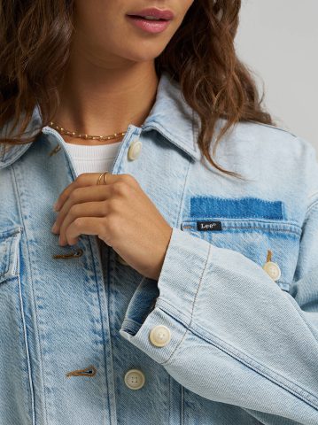 Women's Oversized Double Pocket Utility Overshirt