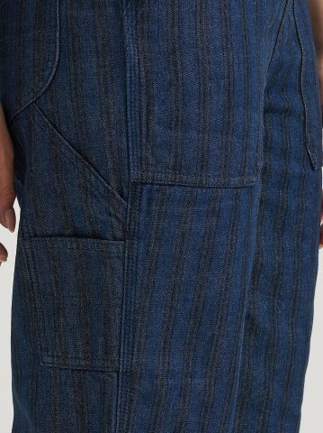 Women's Premium Hickory Stripe Slim Straight Overall