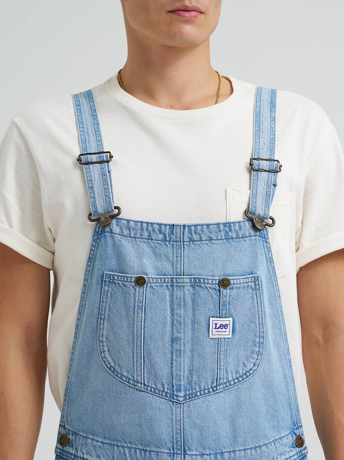 Men's Relaxed Straight Button Fly Bib Overall - view 4