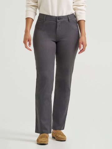 Women's Wrinkle Free Relaxed Fit Straight Leg Pant