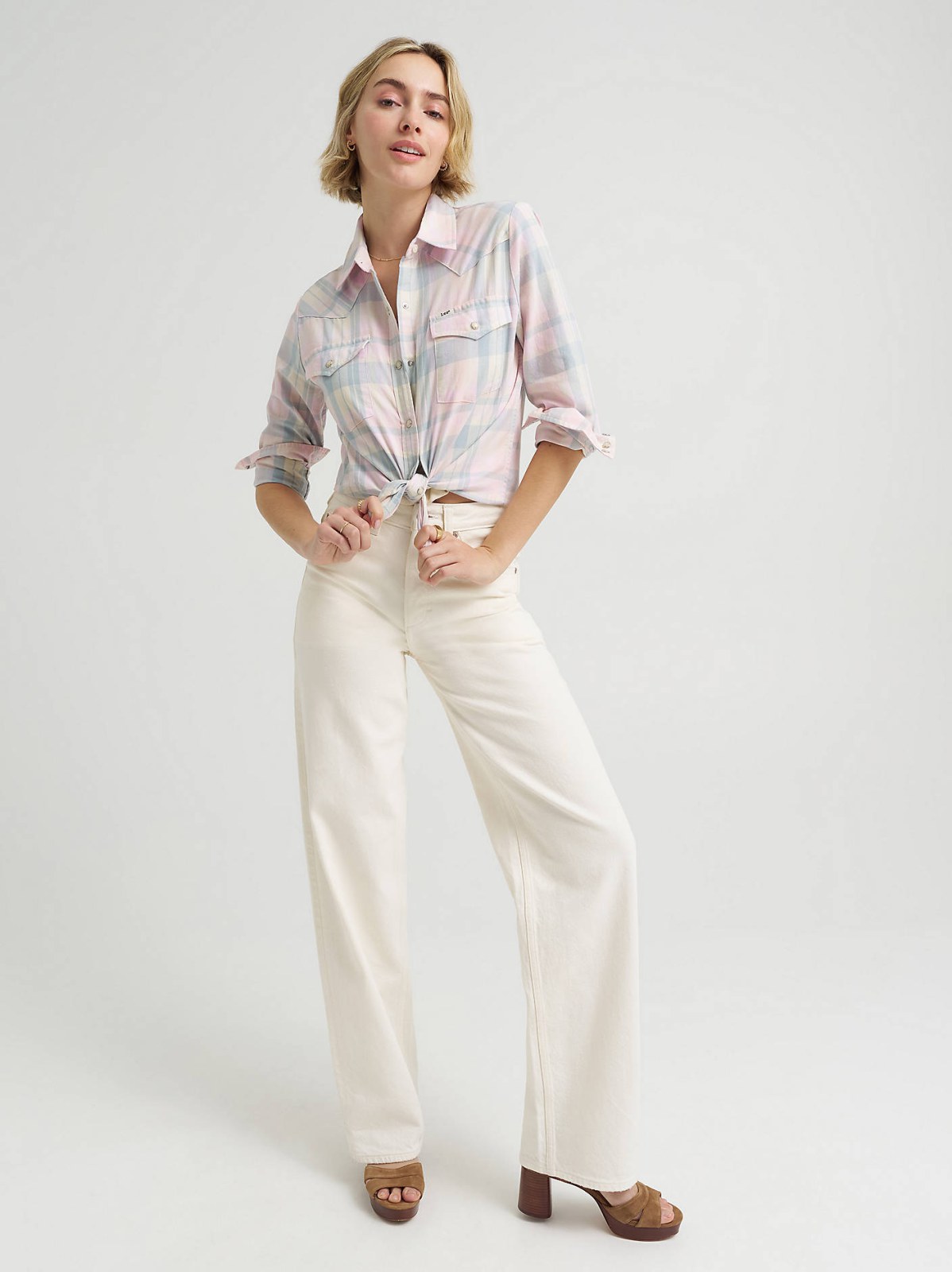 Women's Plaid Western Snap Front Shirt - view 2
