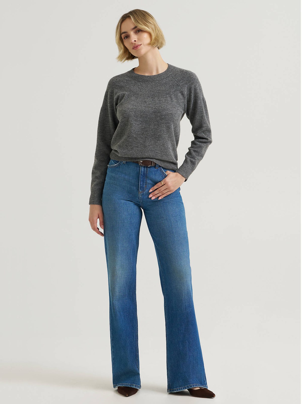 Women's Wool Blend Solid Sweater - view 5