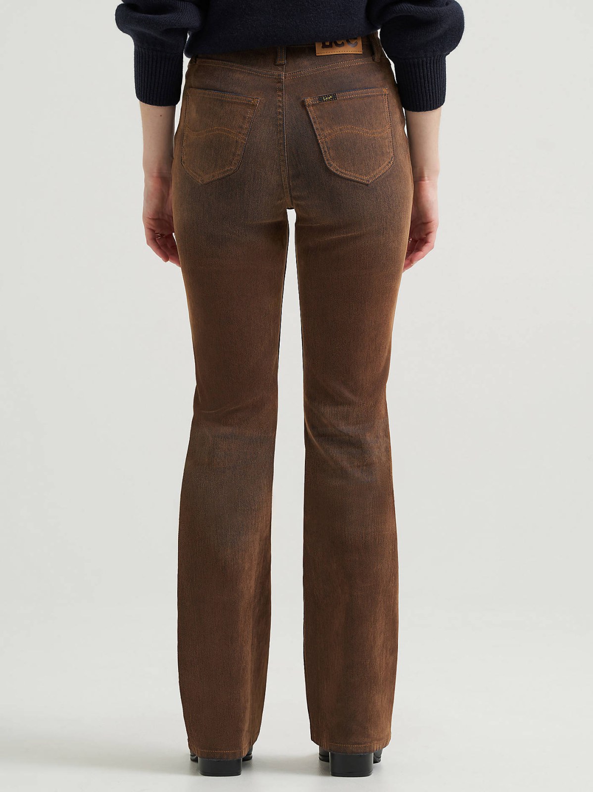 Women's Flocked High Rise Bootcut Jean - view 4