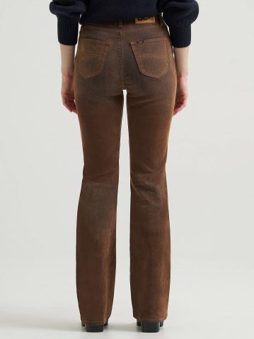 Women's Flocked High Rise Bootcut Jean