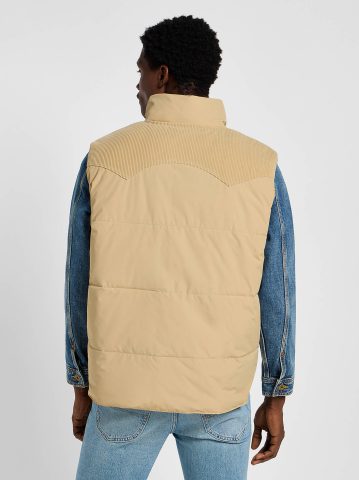 Men's Reversible Western Puffer Vest