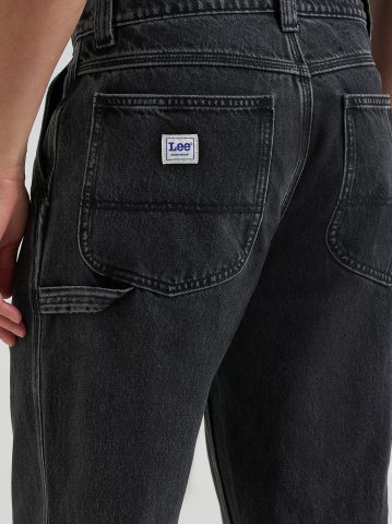 Men's 100% Cotton High Rise Loose Straight Carpenter Jean