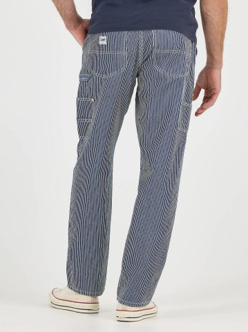 Men's Legendary Railroad Stripe Loose Carpenter Jean