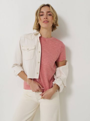 Women's Solid Crew Neck Tee