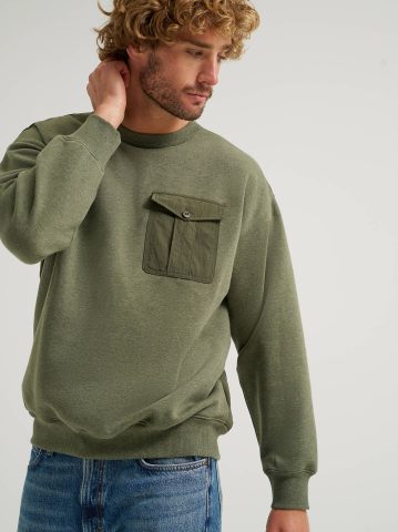 Men's Quilted Crew Sweatshirt — alternate view
