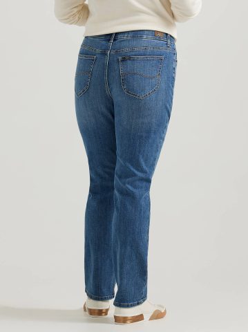 Women's Ultra Lux Comfort with Flex Motion Straight Jean (Plus)