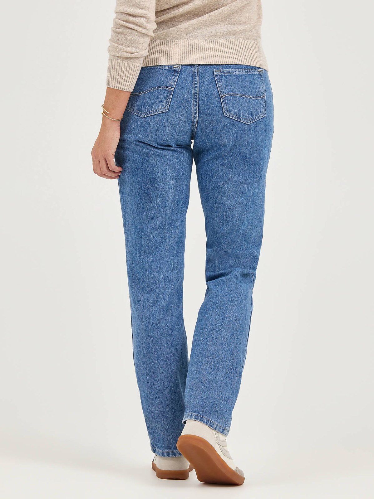 Women’s 100% Cotton Relaxed Fit Straight Leg Jean - view 3