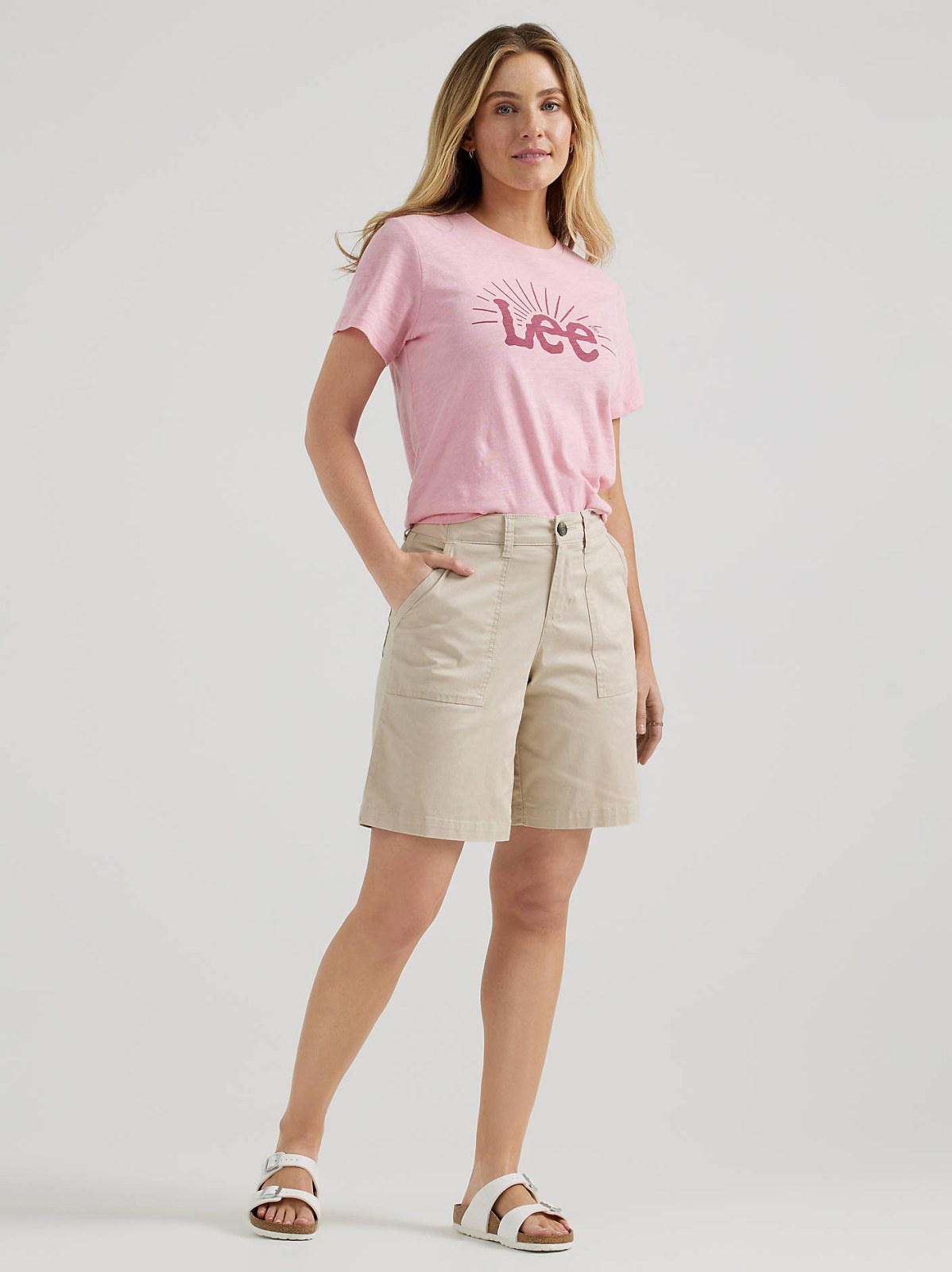 Women's Ultra Lux Comfort with Flex-To-Go Relaxed Fit Utility Bermuda - view 2