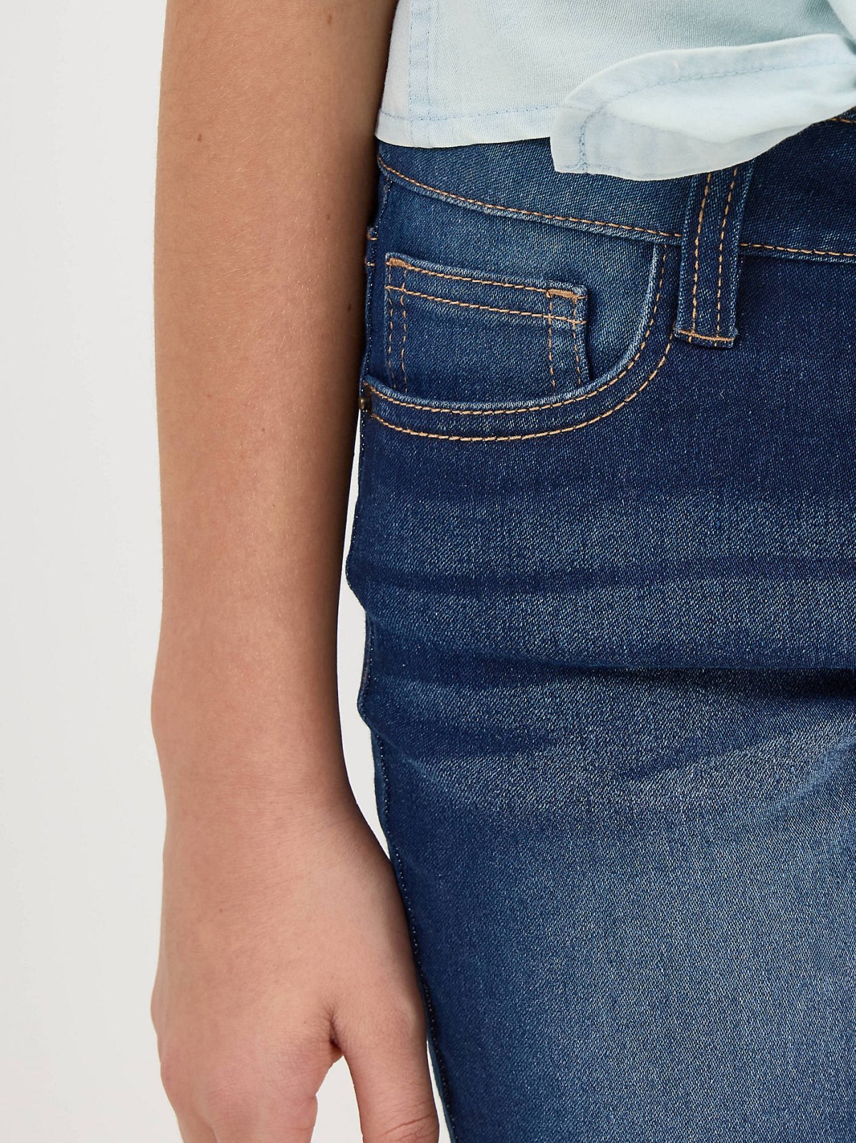 Girl's Midi Cut Off Short - view 6