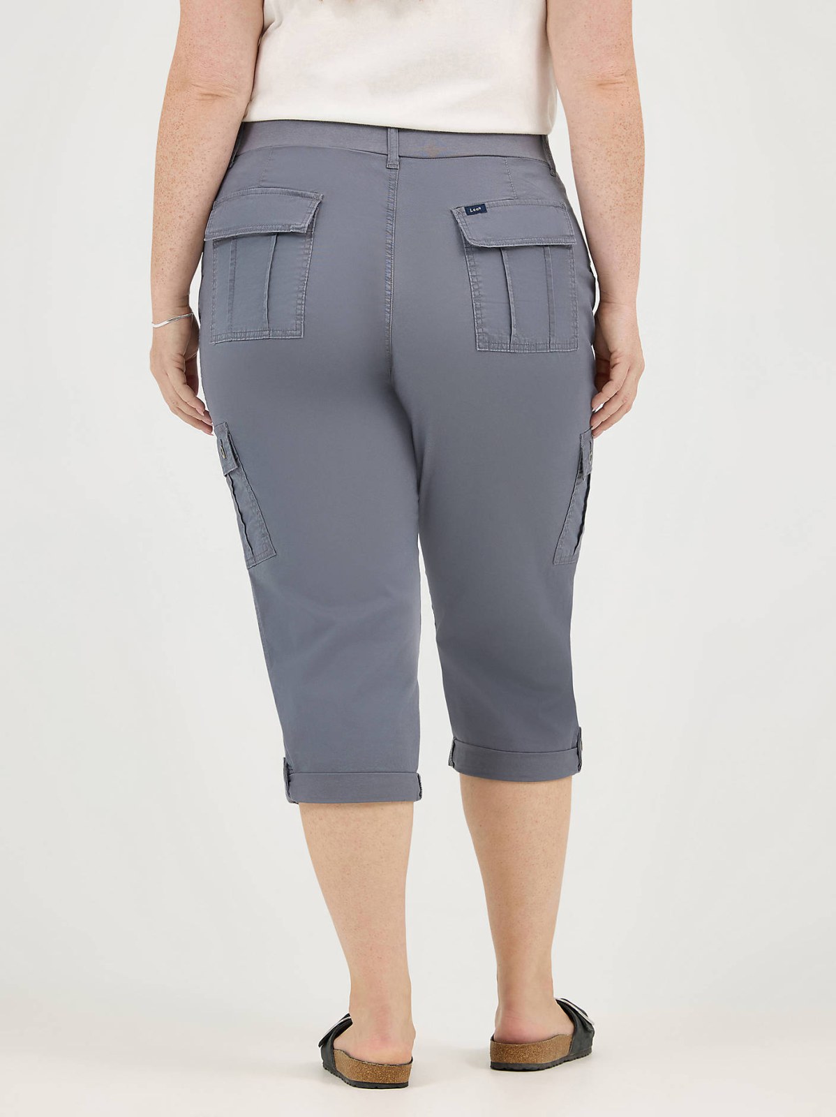 Women's Ultra Lux Comfort with Flex-To-Go Relaxed Fit Cargo Capri (Plus) - view 3