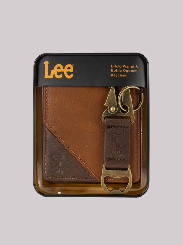 Men's Bifold Wallet with Bottle Opener Gift Set