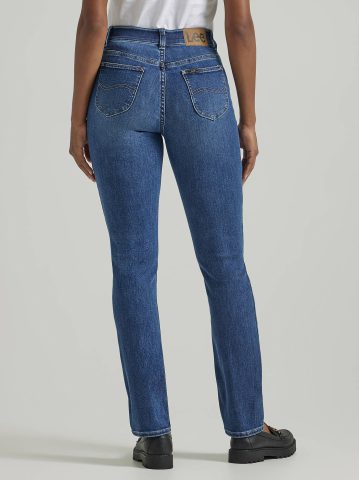 Women's Ultra Lux Comfort with Flex Motion Straight Jean (Petite)