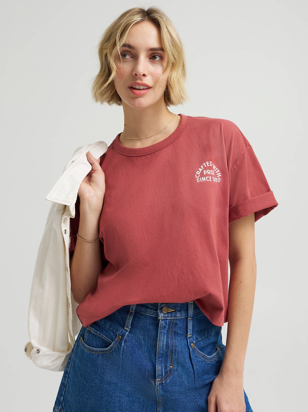 Women's Boxy Fit Crafted With Pride Graphic Tee - view 3