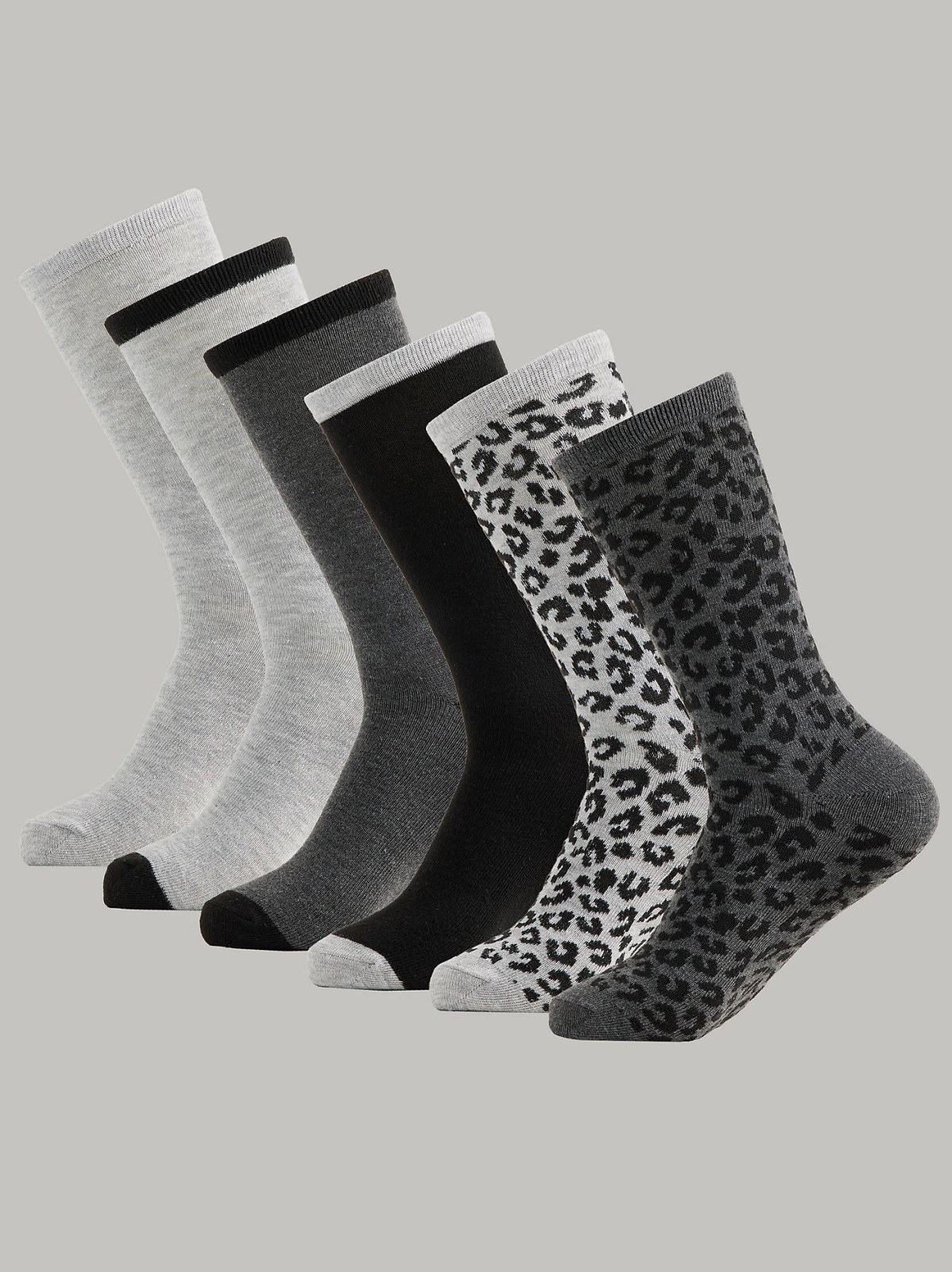 Women's 6-Pack Fashion Crew Socks