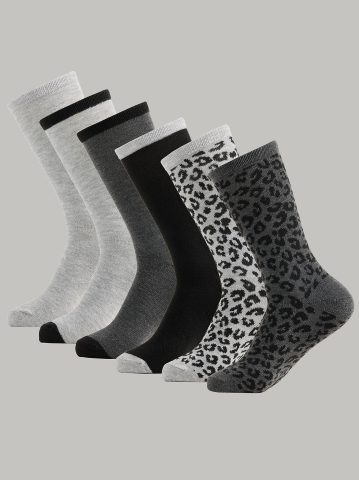 Women's 6-Pack Fashion Crew Socks