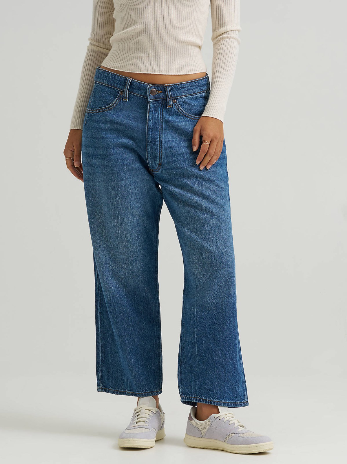 Women's Loose Crop Button-Fly Jean - view 3