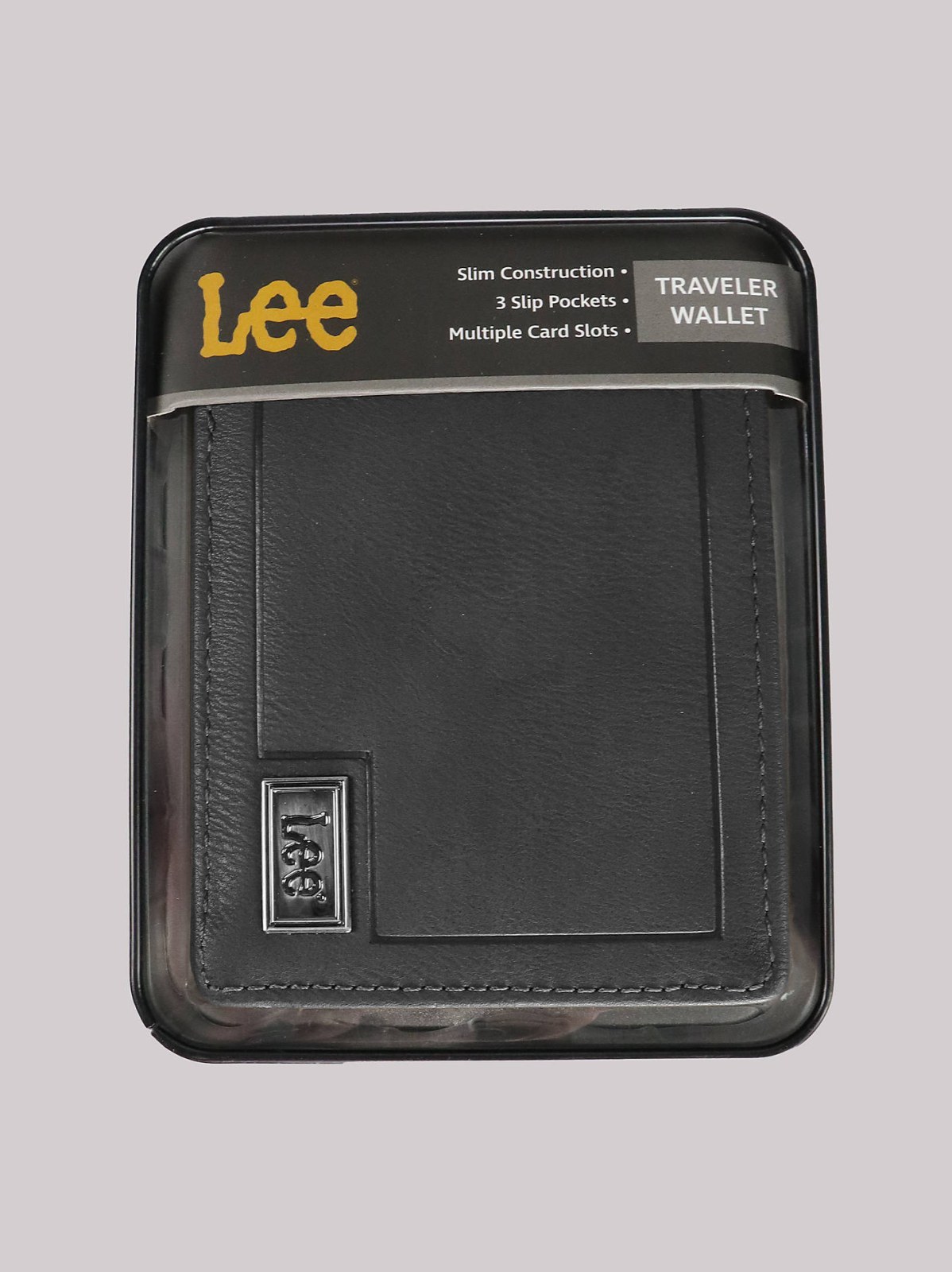 Men's Metal Logo Tumbled Passcase Wallet - view 4