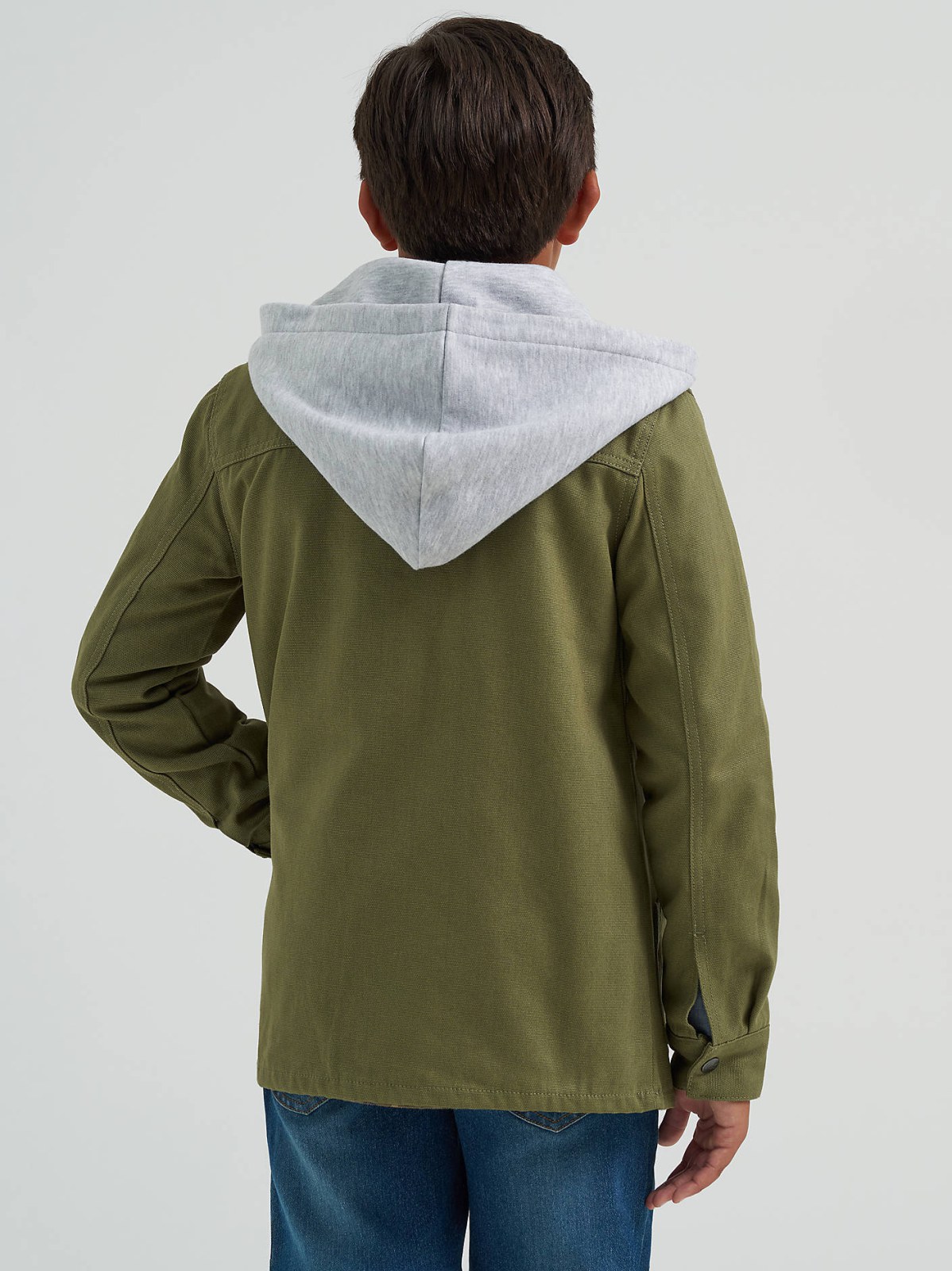 Boy's Hooded Canvas Work Jacket - view 2
