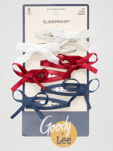 Women's Goody x Lee Bow Snap Clips, 6ct