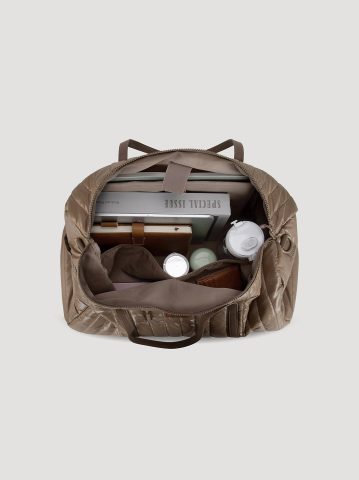 Women's Quilted Puffer Duffle Bag