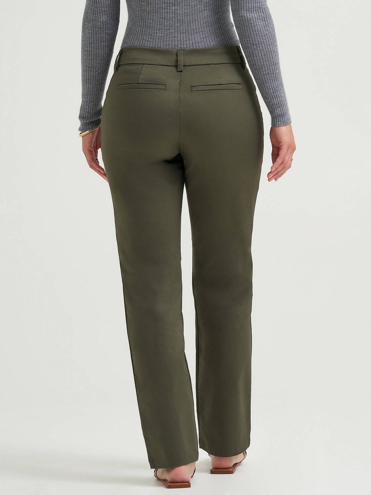 Women's Wrinkle Free Relaxed Fit Straight Leg Pant - view 3