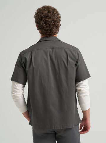 Men's Short Sleeve Relaxed Fit Button Down Workshirt