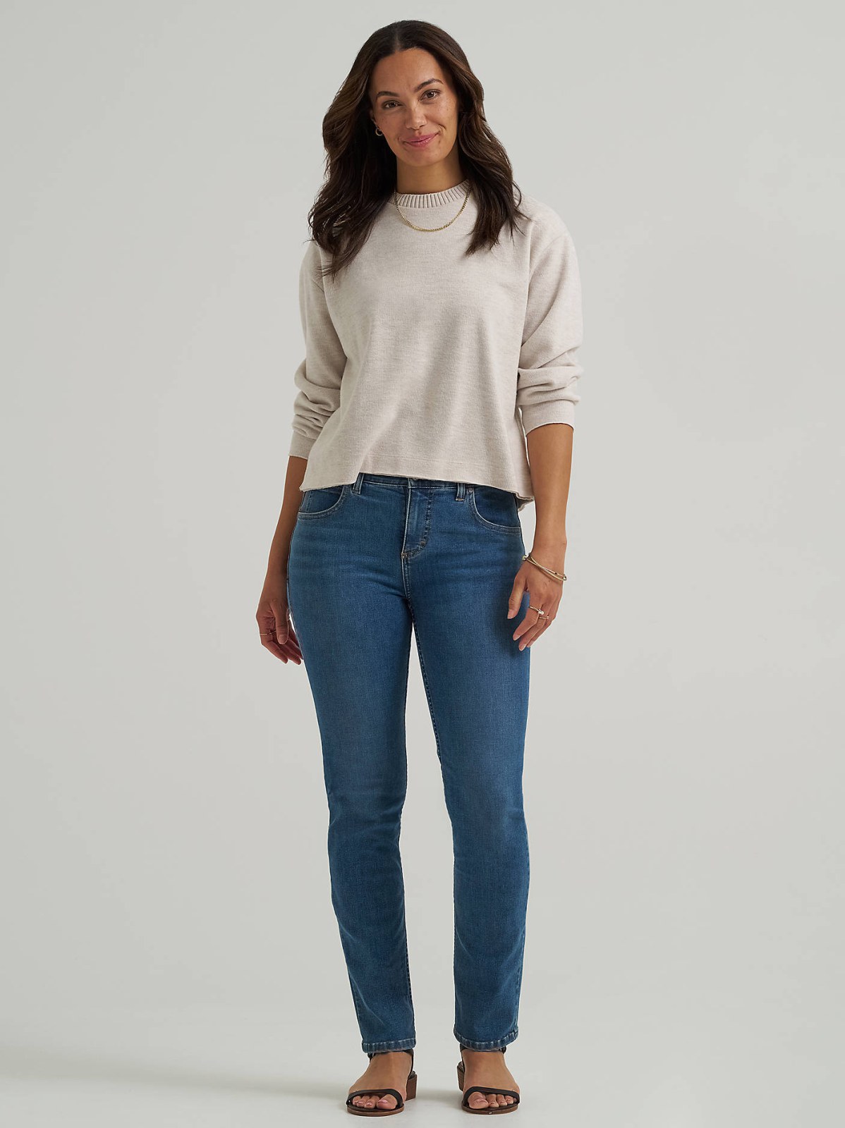 Women's Ultra Lux Comfort Flex Motion Slim Straight Jean with Ever Fit®
