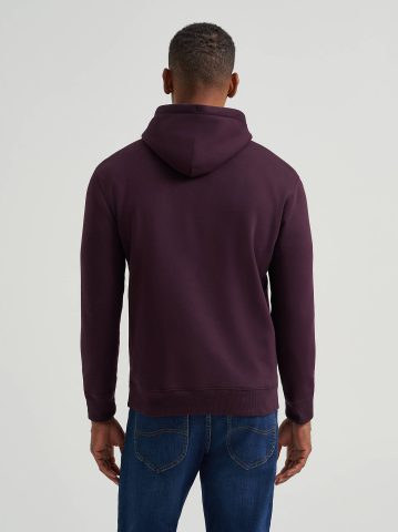 Men's Logo Patch Solid Hoodie — alternate view